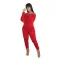 European and American women's one-piece trousers, shoulder length, long sleeves, sexy printed one-piece suit, sports