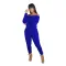 European and American women's one-piece trousers, shoulder length, long sleeves, sexy printed one-piece suit, sports