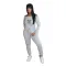 European and American women's one-piece trousers, shoulder length, long sleeves, sexy printed one-piece suit, sports