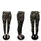 Camouflage printed trousers Europe station casual jeans(with belt)