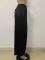Flare elastic waist straight trousers