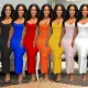 Strap wrap chest sleeveless long dress dress