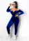 Top tights gold velvet jogging suit
