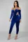 Top tights gold velvet jogging suit