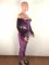Top tights gold velvet jogging suit