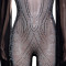 Fashionable mesh perspective hot drill suspender jumpsuit