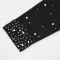 Fashion milk screen yarn hot drill hip bag dress