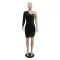 Fashion milk screen yarn hot drill hip bag dress