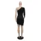 Fashion milk screen yarn hot drill hip bag dress