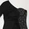 Fashion milk screen yarn hot drill hip bag dress