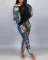 Popular new fashion print 2-piece suit