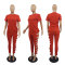 Women's cute knotted trousers two-piece from stock