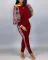 Popular new fashion print 2-piece suit
