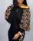 Popular new fashion print 2-piece suit