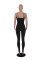 Solid color zipper sling masonry chain feather jumpsuit