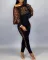 Popular new fashion print 2-piece suit