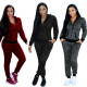 Hooded sports suit
