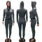 Hooded sports suit