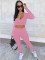 Sport casual long sleeved trousers two-piece set