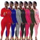 Oversize sexy fashion print sport two-piece set