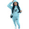 Plush Thickened Hooded Sweater Pants Casual Sports Set
