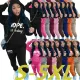 Large personality printing character two-piece set