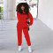 Loose long sleeved trousers sport two-piece set