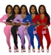 Oversize printed sports two-piece set