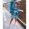 New sexy fashion dress graffiti print dress