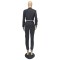 Two piece single row button long sleeve baseball suit