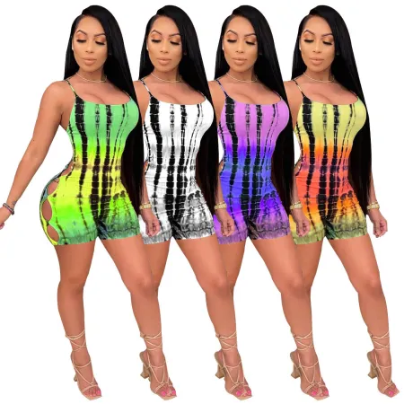 Sexy suspender backless women's one-piece suit