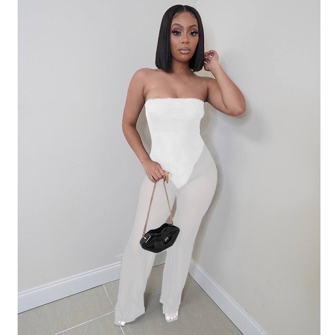 YAMS MESH LAYERING JUMPSUIT main image 1