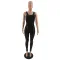 Sexy perspective solid color sports suit