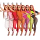 Sexy perspective solid color sports suit