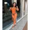 Sexy perspective solid color sports suit