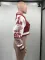 Single breasted lettered baseball jersey sports top