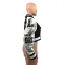 Single breasted lettered baseball jersey sports top