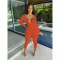 Sexy Deep V Long Sleeve Pants Set