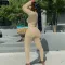 Sexy Deep V Long Sleeve Pants Set