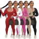 Elastic brushed fabric suit