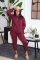 Plush thickened high elastic sports two-piece set