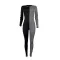 Fashion long sleeve color contrast jumpsuit
