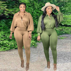 Sexy Slim Size Solid Bodysuit