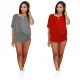 Bat sleeve cotton sports suit