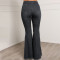 Oversize casual beaded flare pants
