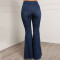 Oversize casual beaded flare pants
