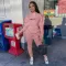 Fashion casual printed sports suit