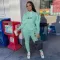 Fashion casual printed sports suit
