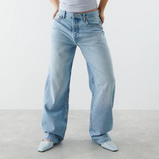 Straight wide leg jeans