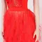 Mesh lace wrap dress